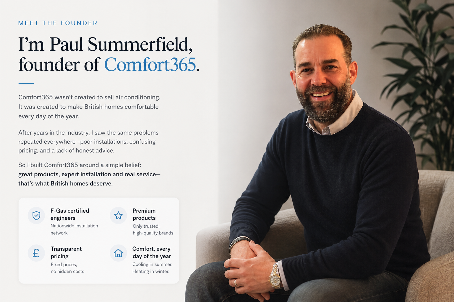 Paul Summerfield, founder of Comfort365